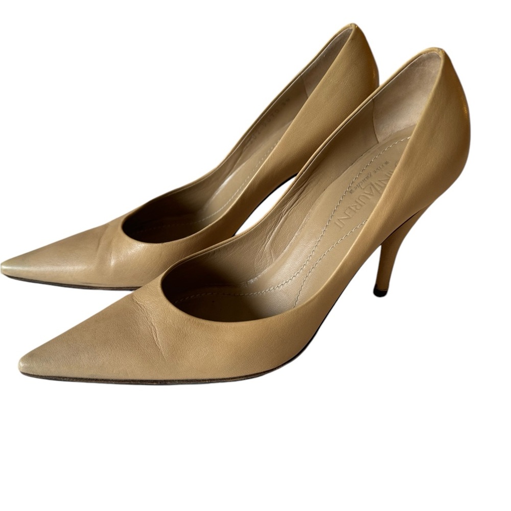 Yves Saint Laurent Beige Stiletto Heels